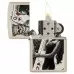 Запалка Zippo Skull King and Queen Cards Flat Sand